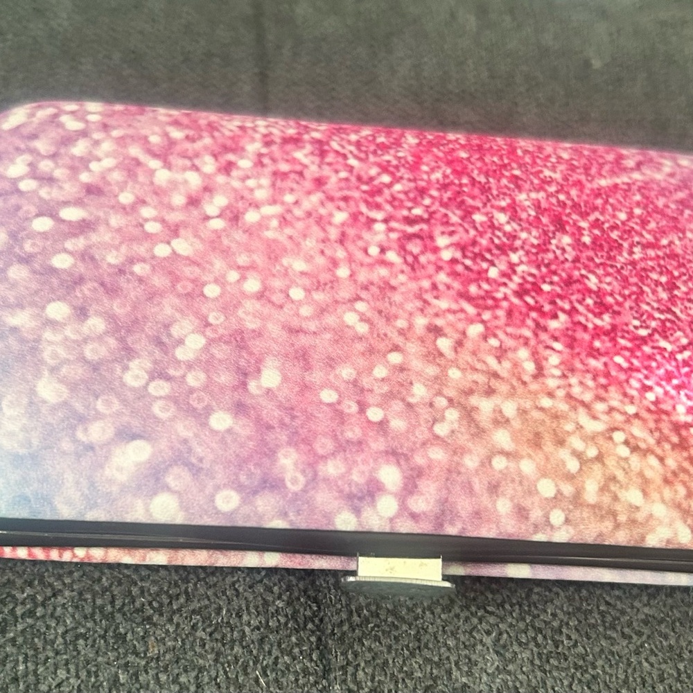 Pink Glitter Compact Nail Kit Utilities Case